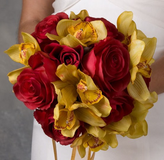 professional silk wedding flowers